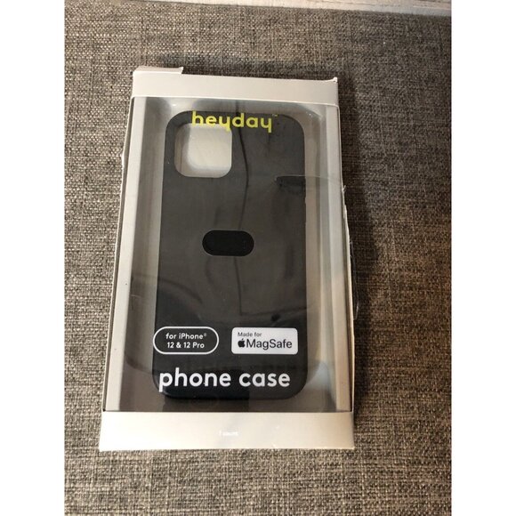 heyday Other - Heyday Black Phone Case Silicone for iPhone 12 & 12 Pro MagSafe